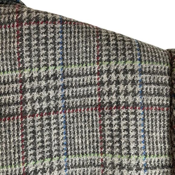 Vintage Sag Harbor plaid single button closure wool blend blazer size 10 - Picture 4 of 7